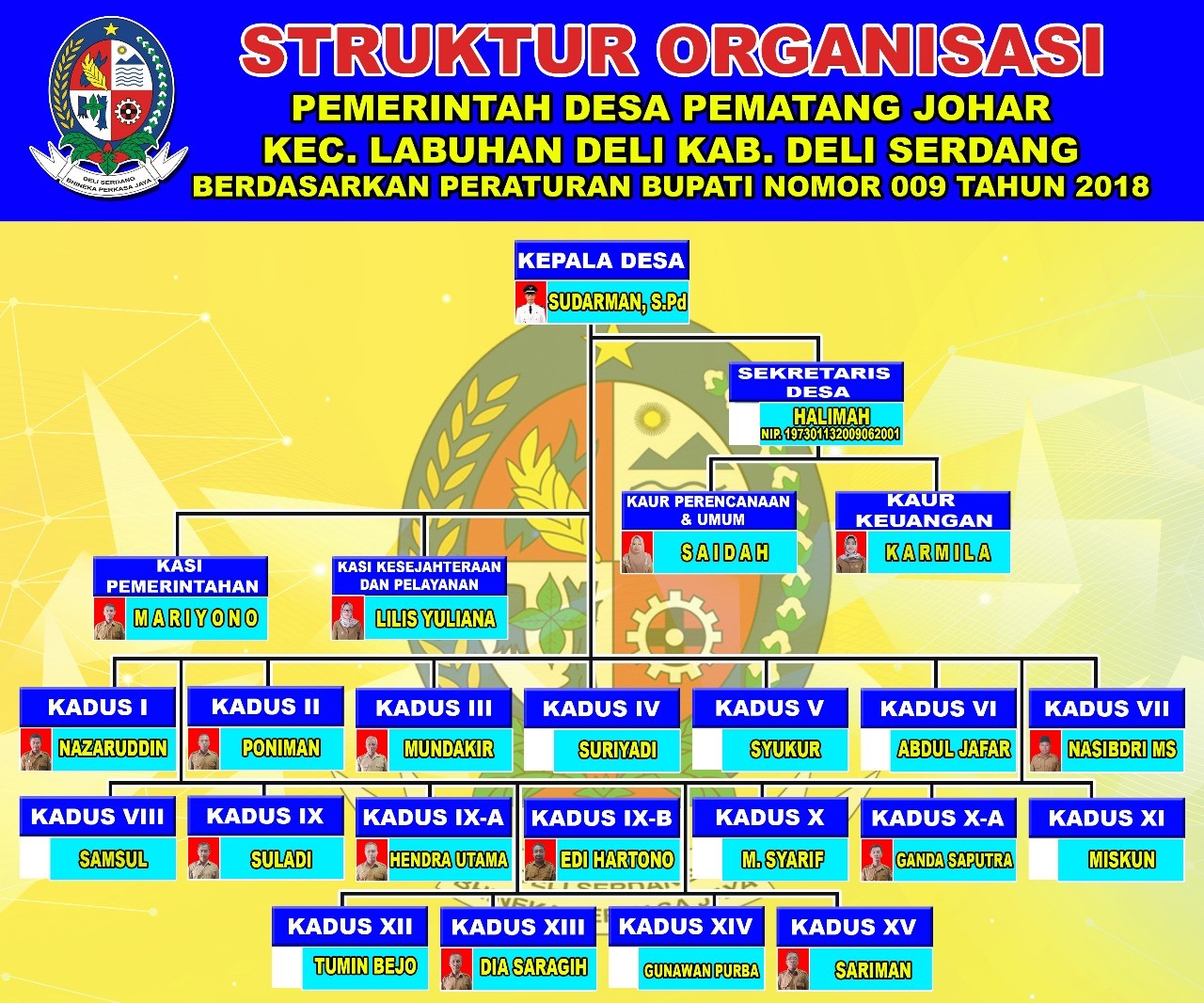 Struktur Organisasi Desa Pematang Johar